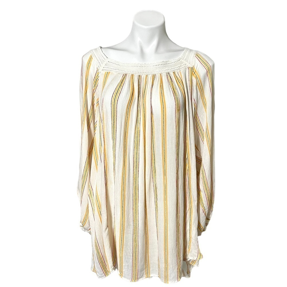 Urban Outfitters May Crotchet Swing Dress Size Medium Cream